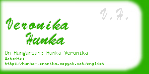 veronika hunka business card